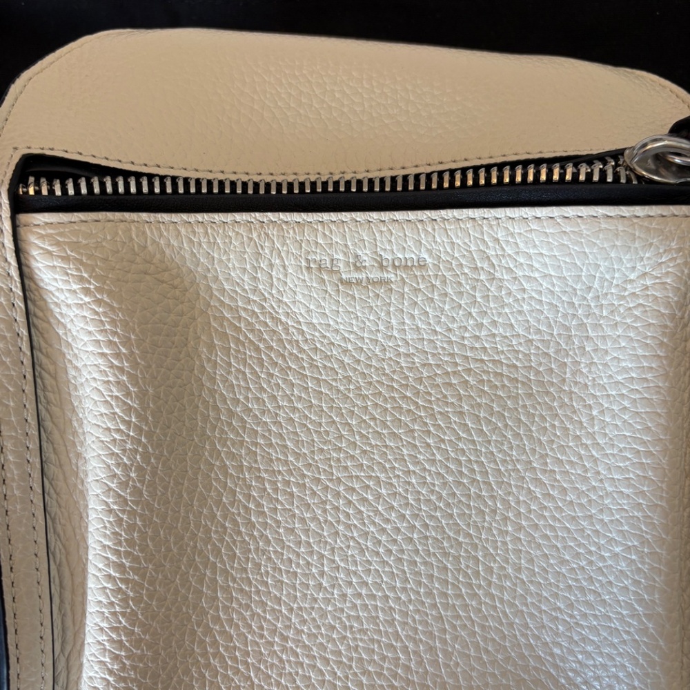 Rag & Bone Elliot Cream/Off White And Black Cross… - image 2